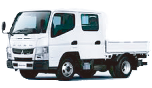 トラック（パワーゲート、Ｗキャブ）　レンタル商品　車両　熊本中央リース